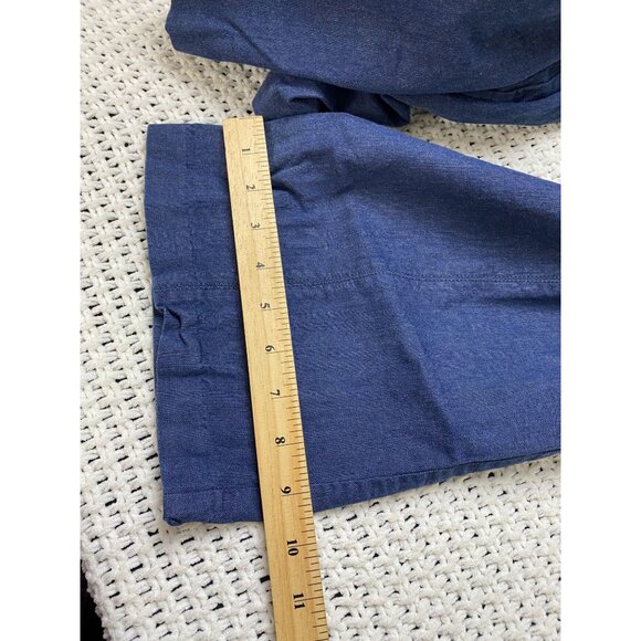 Talbots Portland Trouser Bootcut Denim Women size 10 Blue Stretch Elastic Waist - Picture 9 of 15